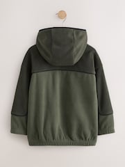 Multi Green Zip Through Hooded Fleece (3-16yrs) - Image 3 of 5