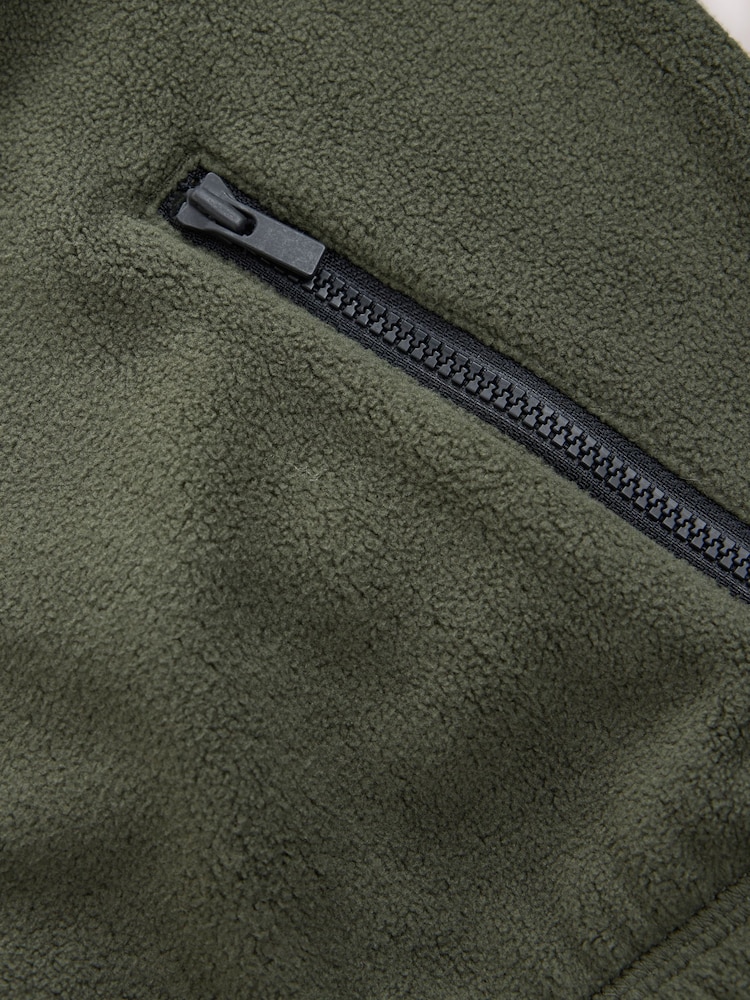 Multi Green Zip Through Hooded Fleece (3-16yrs) - Image 5 of 5 Multi Green Zip Through Hooded Fleece (3-16yrs) - Image 5 of 5