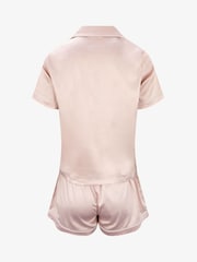 The Little Tailor Satin Button Through Short Pyjamas Set - Image 3 of 10