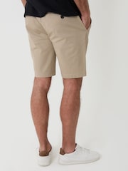Threadbare Natural Elasticated Waist Stretch Chino Shorts - Image 3 of 4