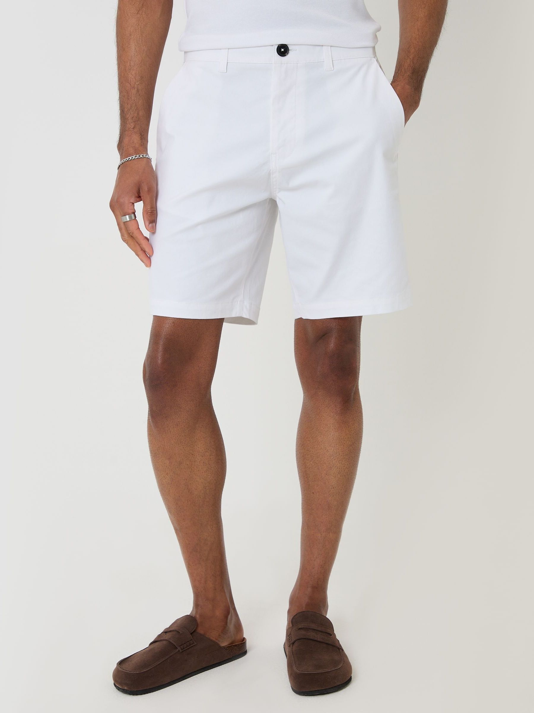 Buy Threadbare White Stretch Chino Shorts from Next USA