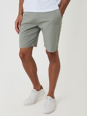 Threadbare Green Regular Fit Stretch 3 Pocket Chino Shorts - Image 3 of 4
