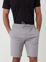 Threadbare White Elasticated Waist Stretch Chino Shorts - Image 4 of 4