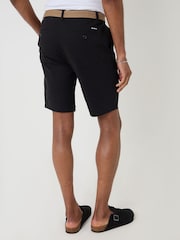 Threadbare Black Belted Chino Shorts - Image 3 of 4