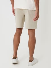 Natural - Threadbare Regular Fit Stretch Chino Shorts - Imagen 3 de 4