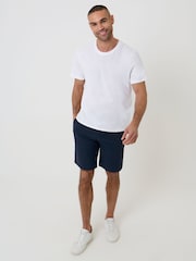 Threadbare Blue Elasticated Waist Stretch Chino Shorts - Image 3 of 4