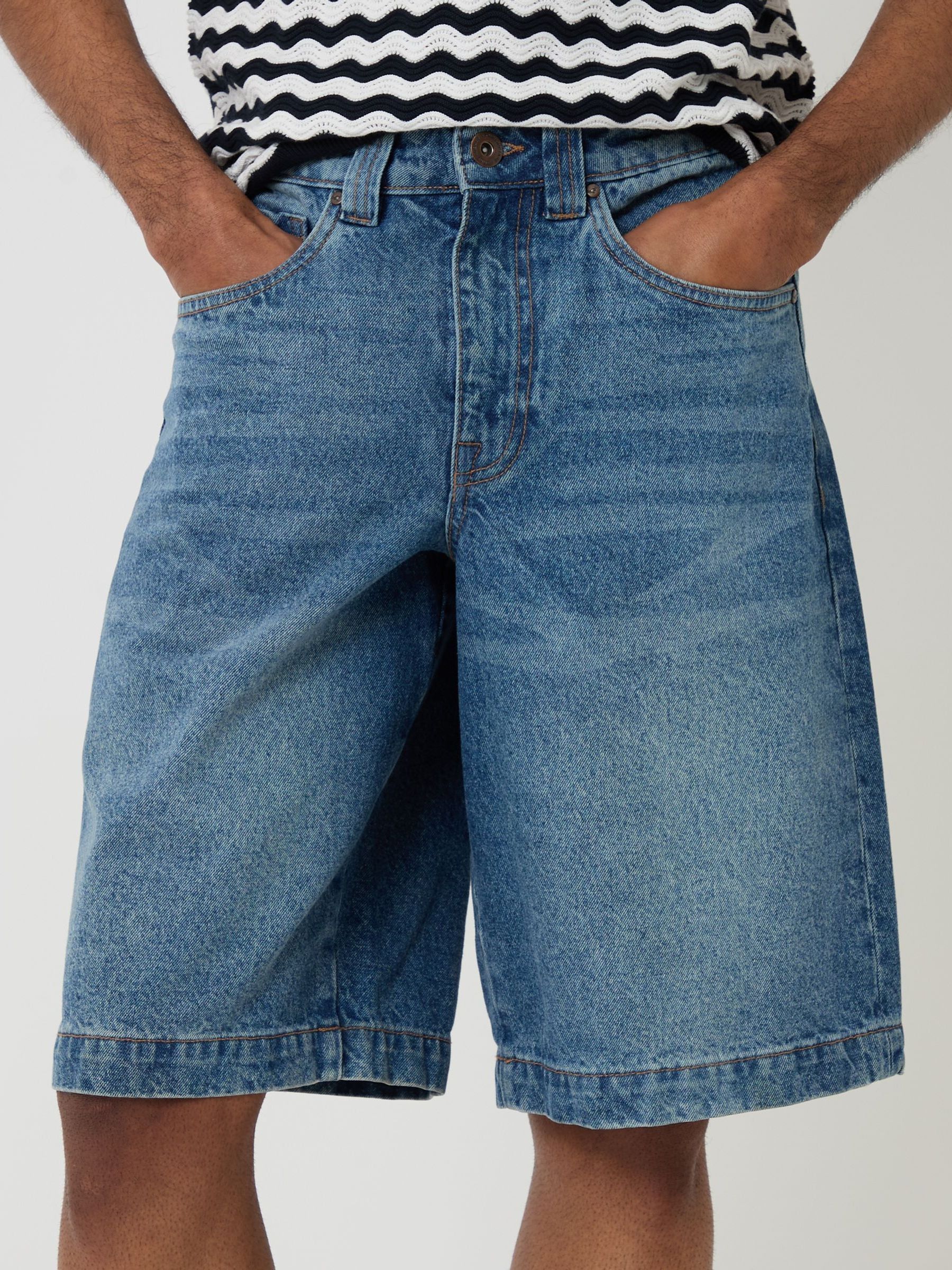 Buy Threadbare Blue Baggy Denim Jort Shorts from Next South Africa