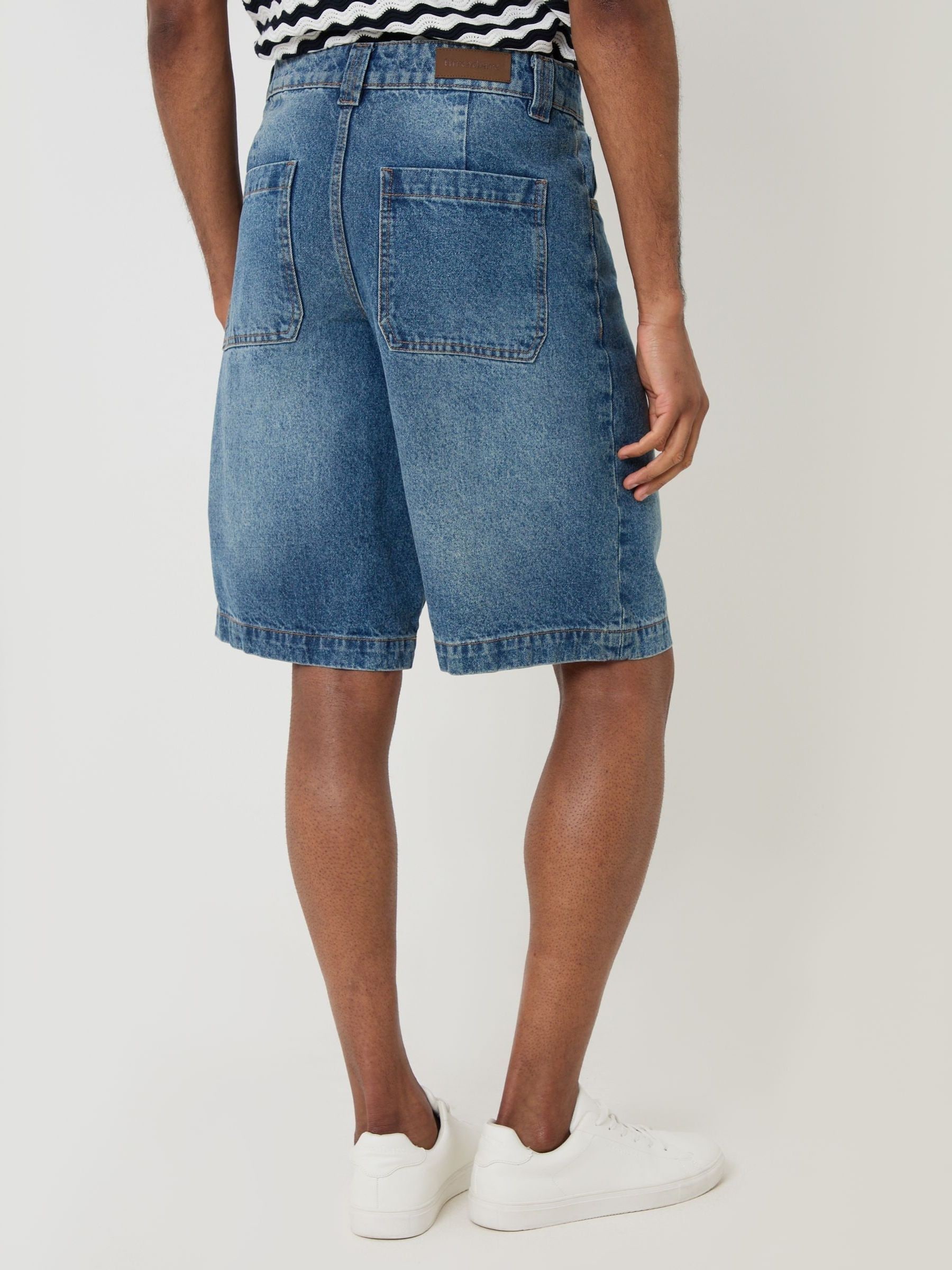 Buy Threadbare Blue Baggy Denim Jort Shorts from Next South Africa