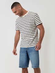 Threadbare Natural Baggy Denim Shorts - Image 1 of 4