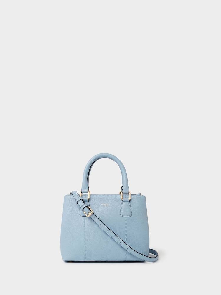 Osprey London Blue The Adaline Leather Mini Grab Bag - Image 1 of 6 Osprey London Blue The Adaline Leather Mini Grab Bag - Image 1 of 6