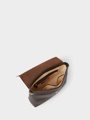 Osprey London Brown The Runner Leather Crossbody Bag - Image 4 of 5