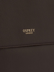 Osprey London Brown The Runner Leather Crossbody Bag - Image 5 of 5