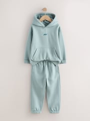 খনিজ - Heavy Weight Sign Off Hoodie Joggers Set (3-16yrs) - 9এর মধ্যে 6 ছবি