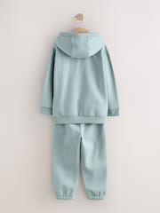 খনিজ - Heavy Weight Sign Off Hoodie Joggers Set (3-16yrs) - 9এর মধ্যে 7 ছবি