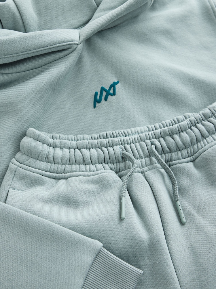 খনিজ - Heavy Weight Sign Off Hoodie Joggers Set (3-16yrs) - 9এর মধ্যে 9 ছবি