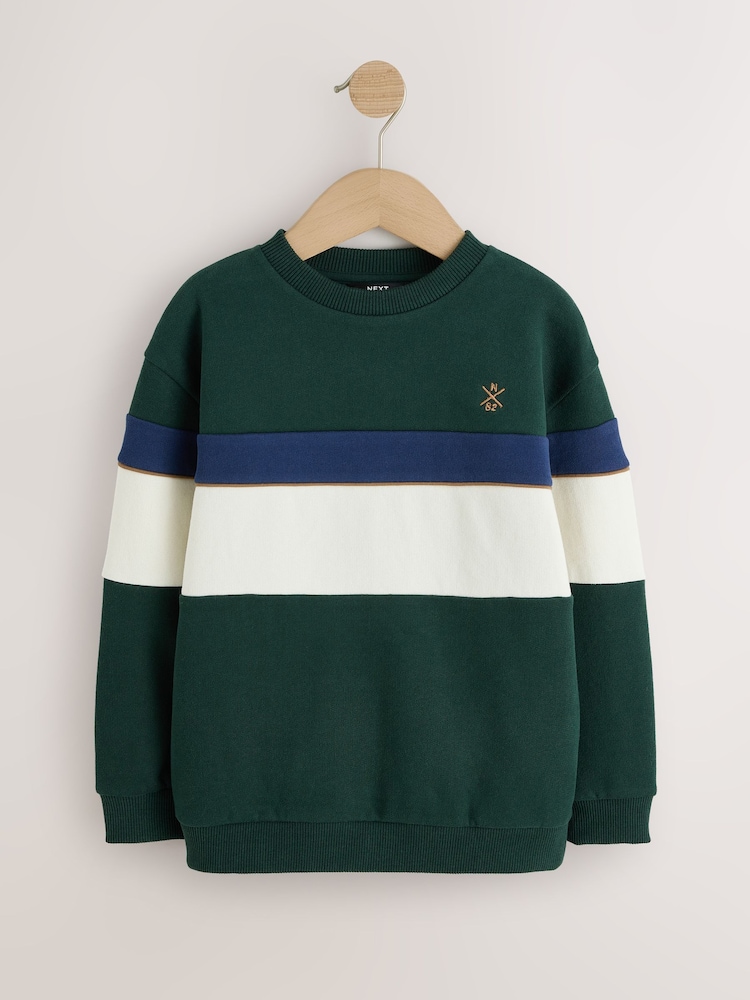 Zelená - Crew Neck Sweatshirt (3-16yrs) - Obrázek 1 z 4