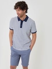 Blå - Threadbare Chino Shorts med belte - Bilde 2 av 4