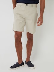 Threadbare Natural Stretch Chino Shorts - Image 1 of 4