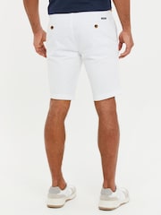 Threadbare White Belted Chino Shorts - Image 2 of 5