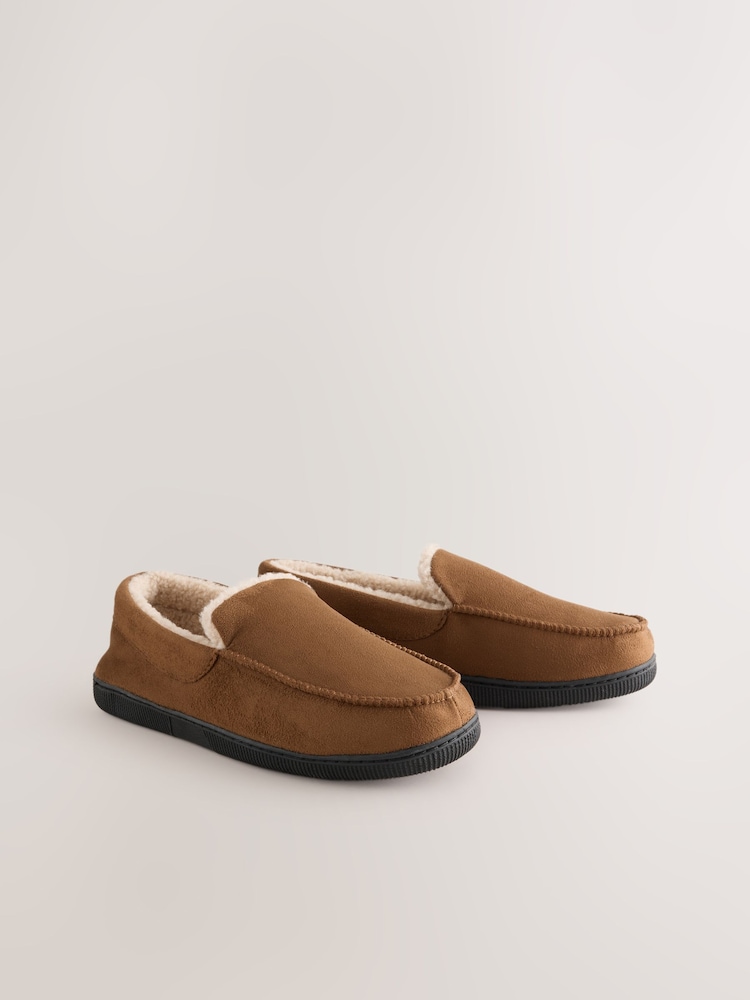 Tan Brown Apron Slippers - Image 1 of 6 Tan Brown Apron Slippers - Image 1 of 6