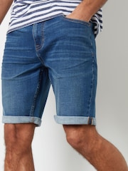Threadbare Blue Denim Shorts - Image 1 of 4