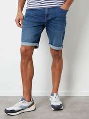 Threadbare Blue Denim Shorts - Image 2 of 4