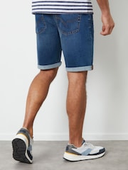 Threadbare Blue Denim Shorts - Image 3 of 4