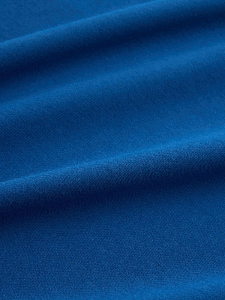 Blue Tonal Tipped Zip Neck Polo Shirt - Image 7 of 7 Blue Tonal Tipped Zip Neck Polo Shirt - Image 7 of 7