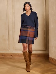Love & Roses Multi Tailored Check Tab Detail Mini Skirt - Image 3 of 5