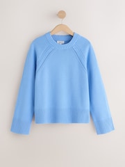 Bleu - N.Premium Long Sleeve Crew Neck Sweater - Image 6 de 8