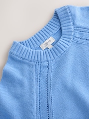 Bleu - N.Premium Long Sleeve Crew Neck Sweater - Image 7 de 8