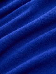 Cobalt Blue N.Premium Wool Crew Neck Knit Jumper - Image 7 of 8