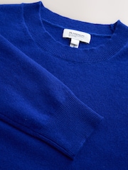 Cobalt Blue N.Premium Wool Crew Neck Knit Jumper - Image 8 of 8