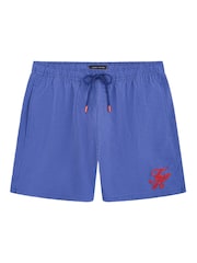 Tommy Hilfiger Tonal Ithaca Preppy Navy Swim Shorts - Image 5 of 5