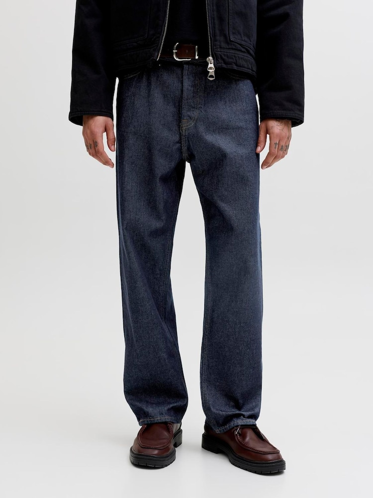 JACK & JONES Blue Alex Baggy Fit Jeans - Image 2 of 6