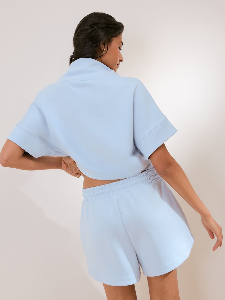 OSIA Blue Modal Shorts - Image 5 of 5 OSIA Blue Modal Shorts - Image 5 of 5