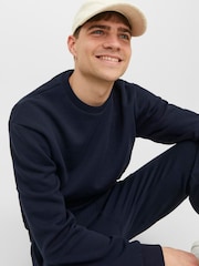 أزرق - سترة رياضية بحافة رقبة مستديرة من Jack & Jones - صورة 5 من 6