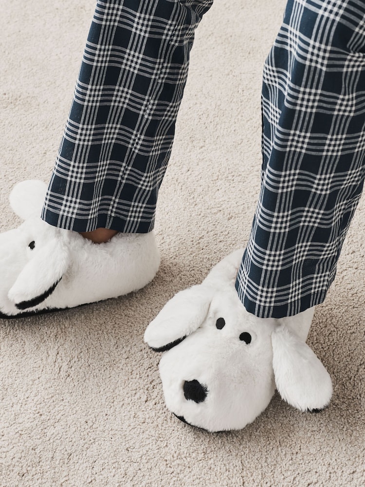 Blanco/Negro - Pantuflas de Snoopy 3D - Imagen 1 de 8 Blanco/Negro - Pantuflas de Snoopy 3D - Imagen 1 de 8