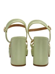 Ravel Green Open-Toe Platform Sandals - Image 3 of 4