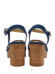 Ravel Blue Open-Toe Platform Sandals - Image 3 of 4