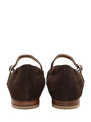 Ravel Brown Leather Flat Shoes - Image 3 of 4