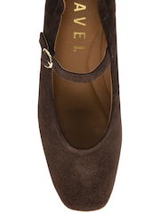 Ravel Brown Leather Flat Shoes - Image 4 of 4