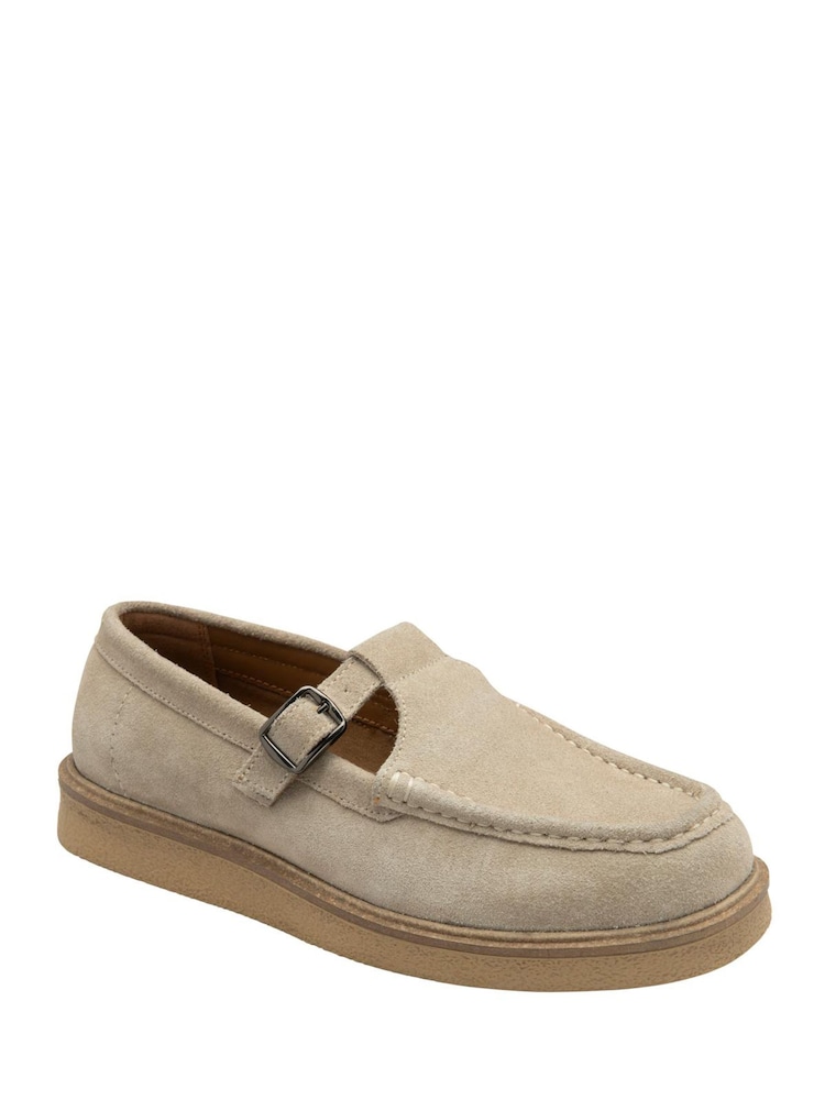 Ravel Natural Suede Slip-On Shoes - Image 1 of 4 Ravel Natural Suede Slip-On Shoes - Image 1 of 4