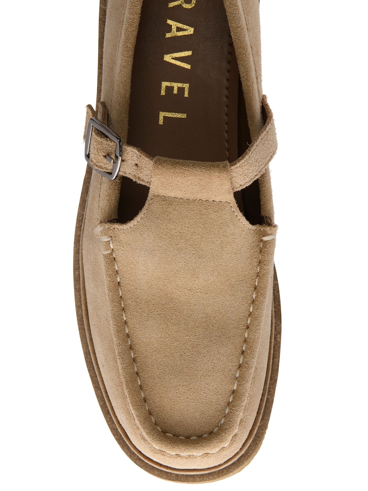 Ravel Natural Suede Slip-On Shoes - Image 4 of 4 Ravel Natural Suede Slip-On Shoes - Image 4 of 4