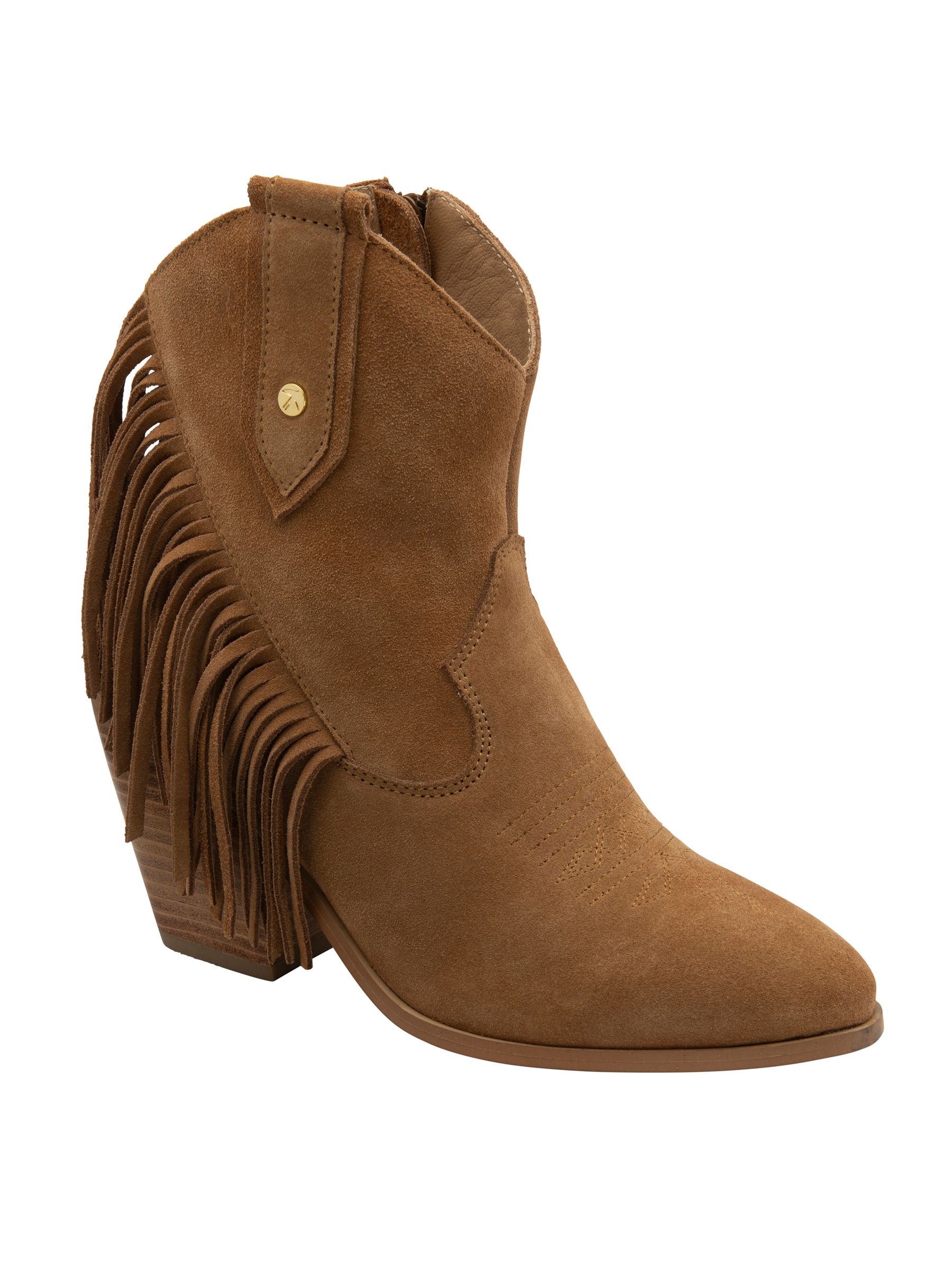 Ravel Women's Brown Suede Heeled Ankle Boots - Image 1