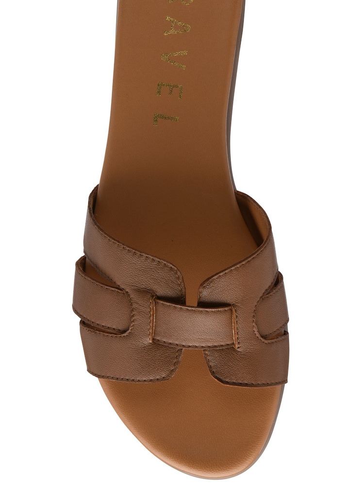 Ravel Brown Leather Mule Sandals - Image 4 of 4 Ravel Brown Leather Mule Sandals - Image 4 of 4