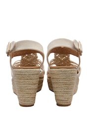 Ravel Cream Open-Toe Wedge Sandals - Image 3 of 4