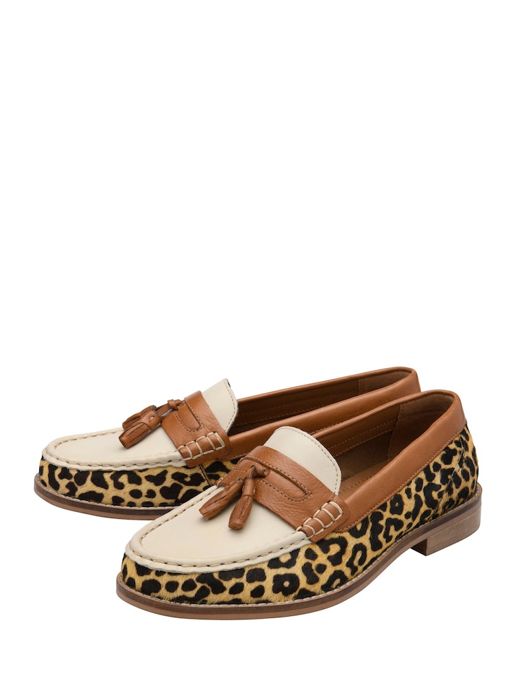 Ravel Animal Leather Loafers - Image 2 of 4 Ravel Animal Leather Loafers - Image 2 of 4