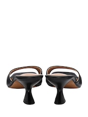 Ravel Black Heeled Mule Sandals - Image 3 of 4