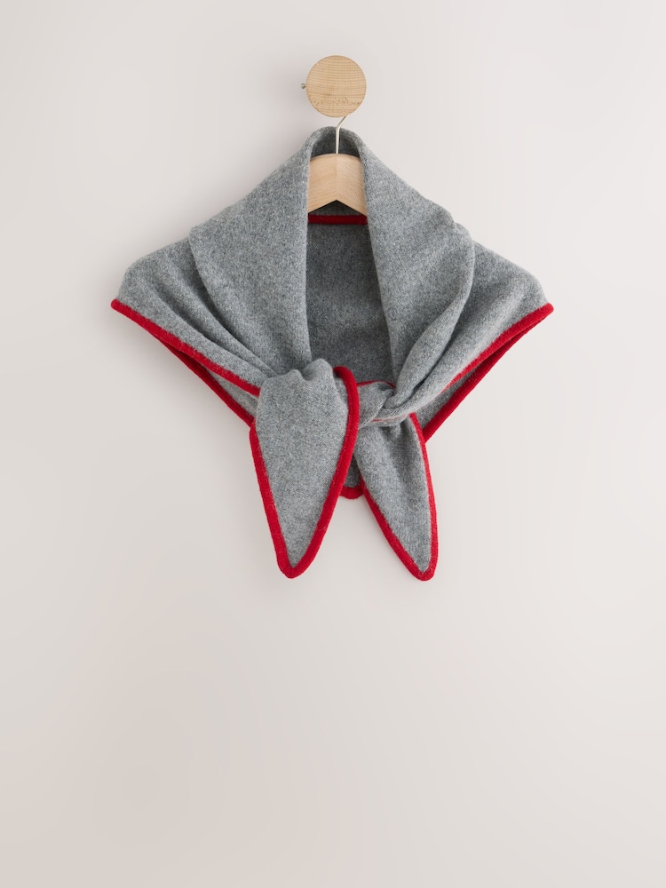 Grey Merino Wool N.Premium Neck Scarf - Image 1 of 3